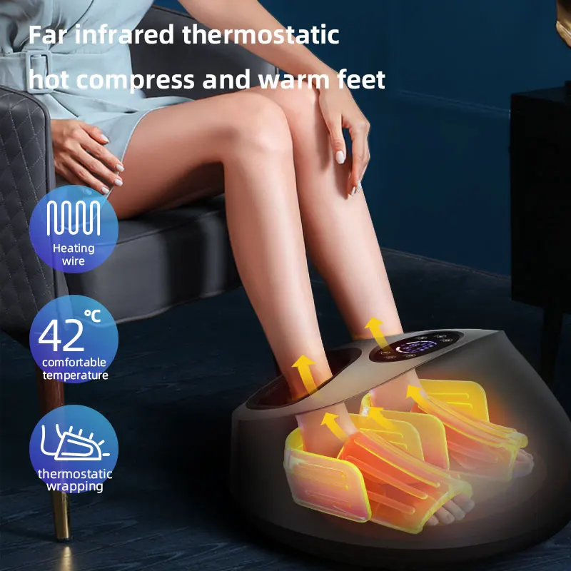 best foot massager with heat and vibration 2022 Vibrating Leg Foot Massager Machine for Diabetics main image 0