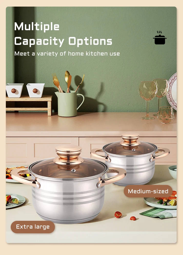 Good Quality Multiple Sizes Available Induction Base Non Stick Cooking Pot And Pan Cookware Set