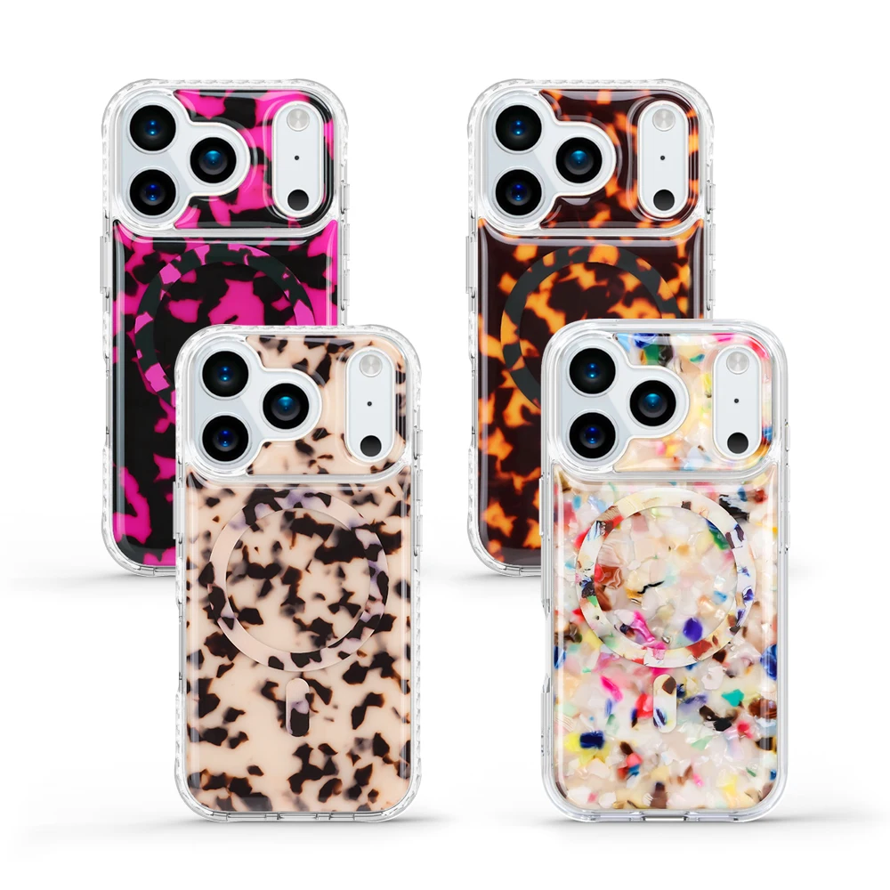 Aikusu Raspberry Rainbow Tortoise Shell Cute Fancy Cue Cell Mobile Phone Bags Case Cover for IPhone 17 16 15 14 13 12 Pro Max