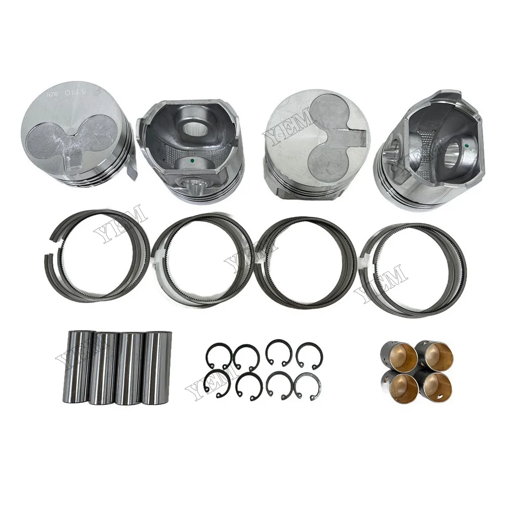 Cylinder Pistons and Piston Rings Set Compatible for Perkins 404C-15 Engine Parts Best Quality 5