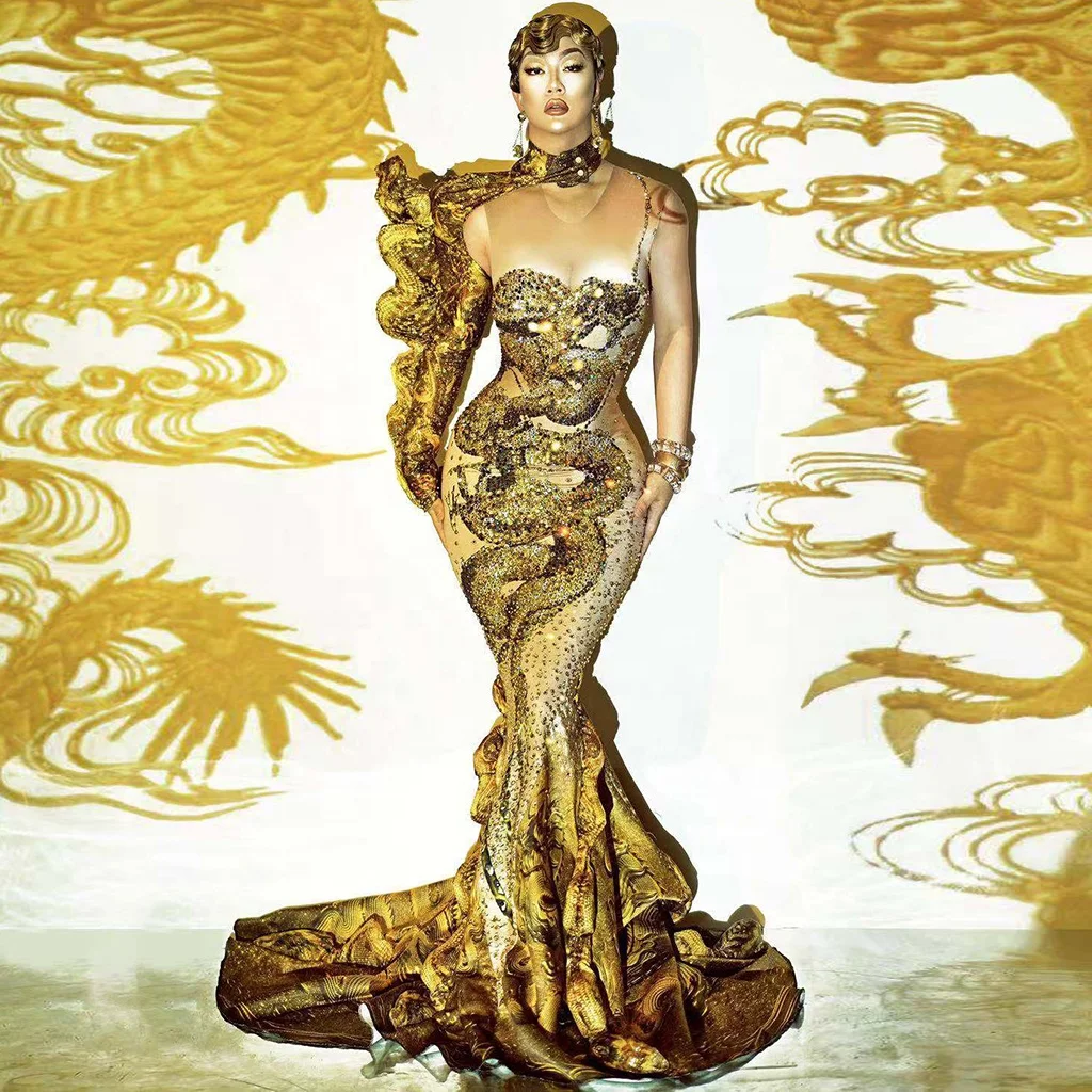 dragon prom dress Alyce Paris 61788
