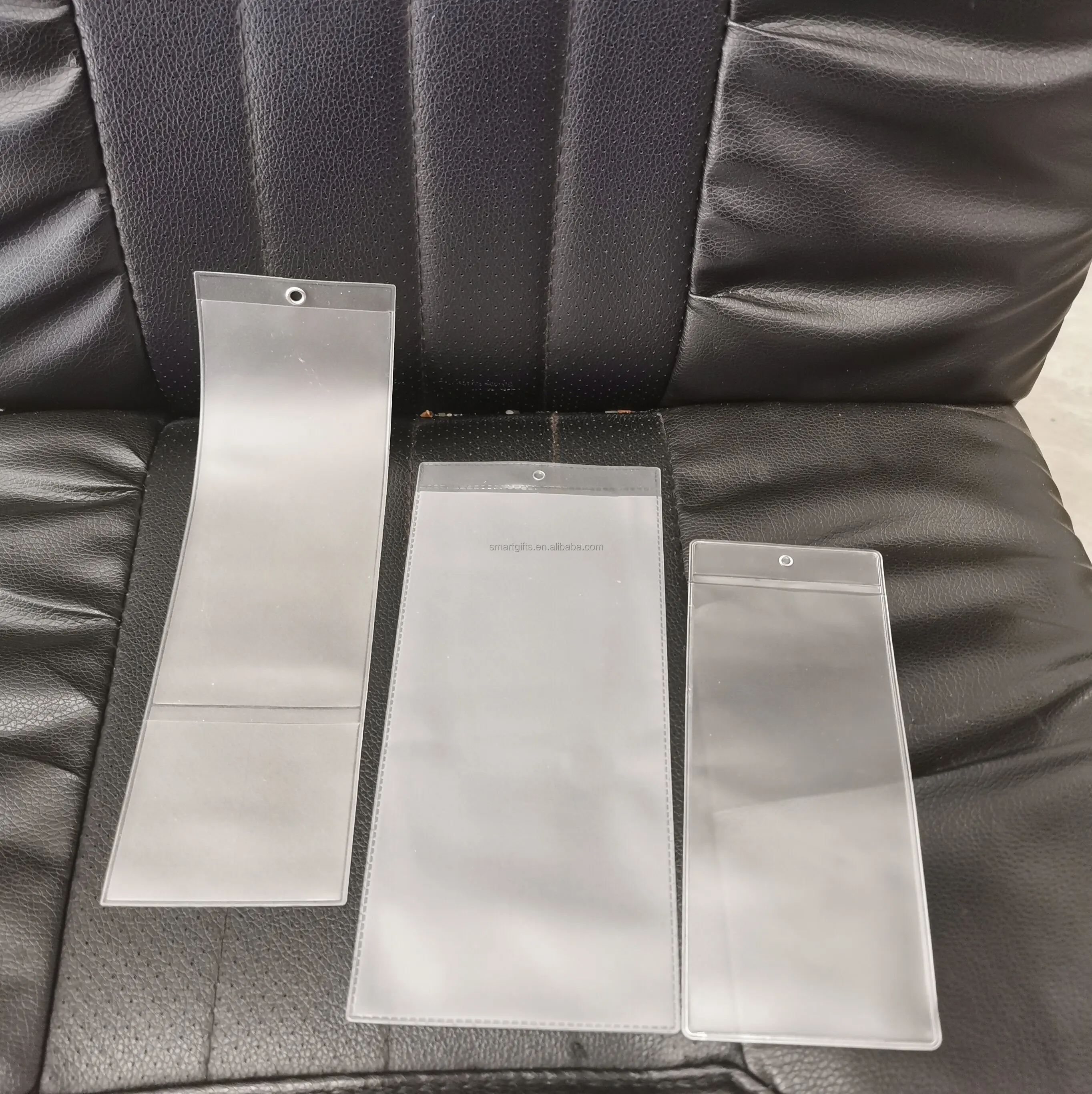 Soft PVC Resealable Price Tag Sleeve Vinyl Paper Tag holder