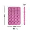 Purple 24 Double sided suction cup 77*53MM