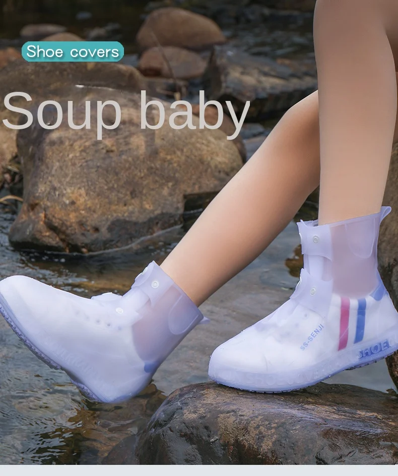 Outdoor Silicone Shoe Cover Thickened Wearresistant Oil Water