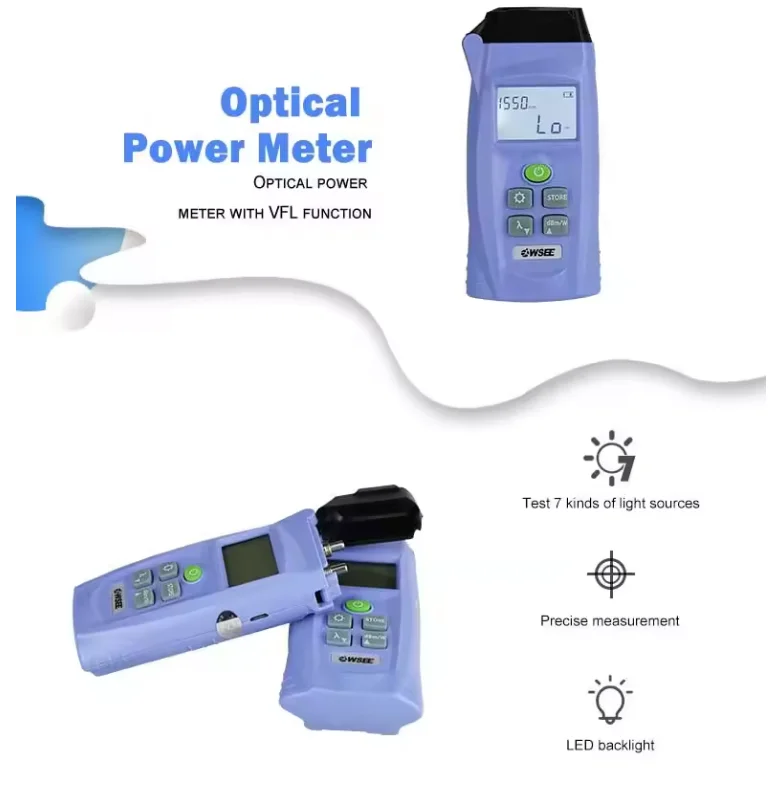 FTTH FTTX Multifunction Fiber Optic Tester Mini OTDR with Optical Power Meter Opm Vfl Light Source opm Optical Power Meter