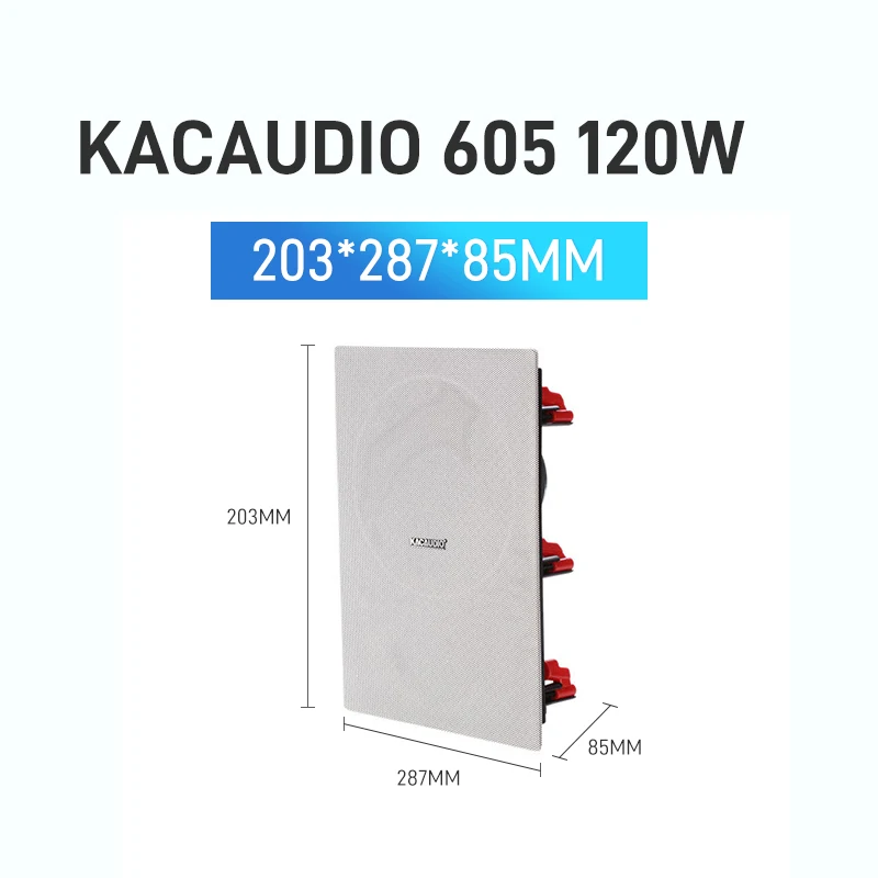 605 6.5 Inch 35W Customized Square Ceiling Speaker Constant Resistance in Ceiling Square Speakers Home Cinema Speaker