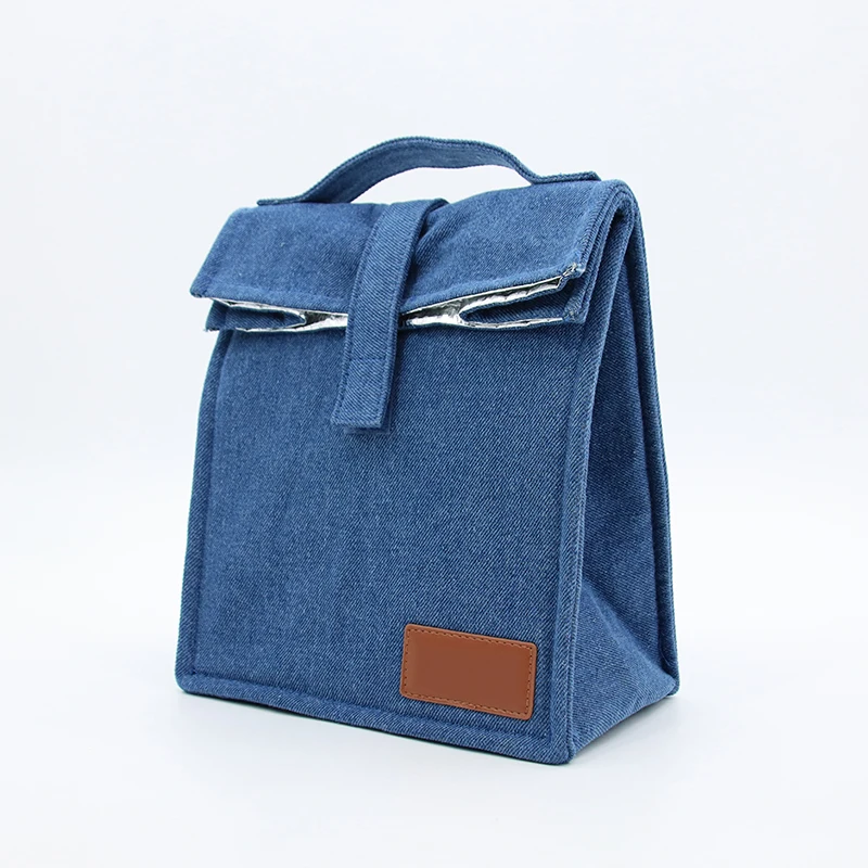 Isolert lunsjpose for skole, jobb og kontor med rull topp, gjenbrukbar lunsjboks, termisk lunsjkjøler, totebeholder for voksne
