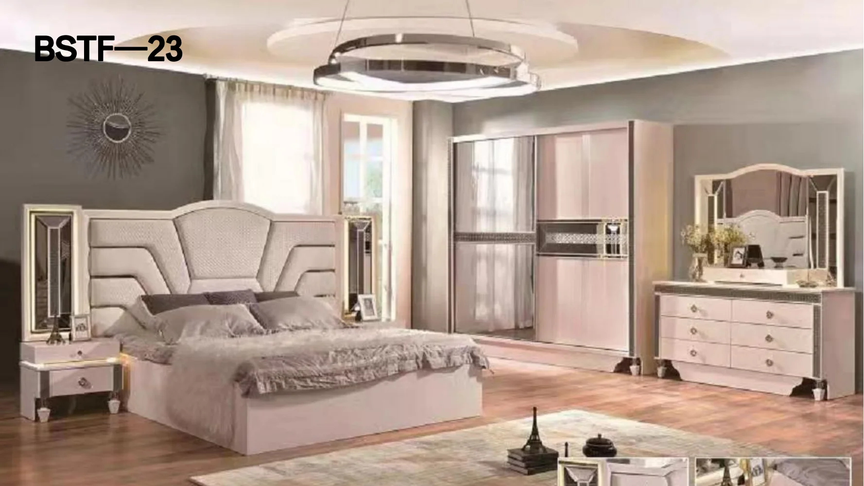 Modern Luxury Bedroom Furniture Sets King Size Hotel Beds Cheap