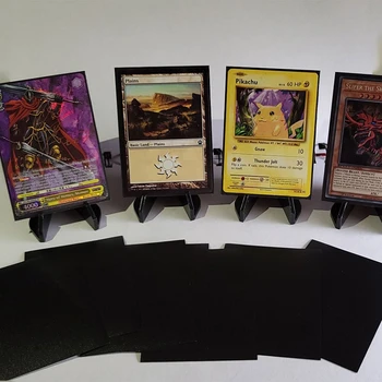 Spot Wholesale Premium PP Yu-Gi-Oh Trading Black Card Sleeves Clear Matte Game Yugioh Cards Plastic Sleeves