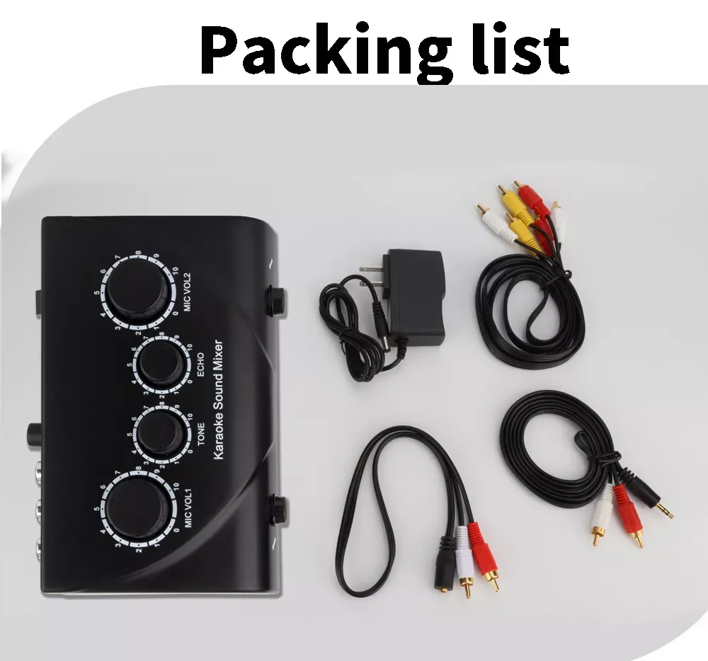 Karaoke Sound Mixer Professional Audio System Portable Mini Digital