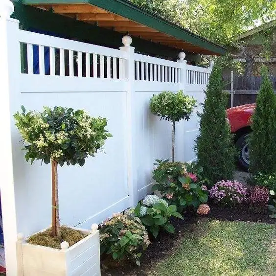 Professional Manufacture Pvc Privacy Screen Fence Panels White Vinyl Privacy Garden Cottage Fence for Outdoor