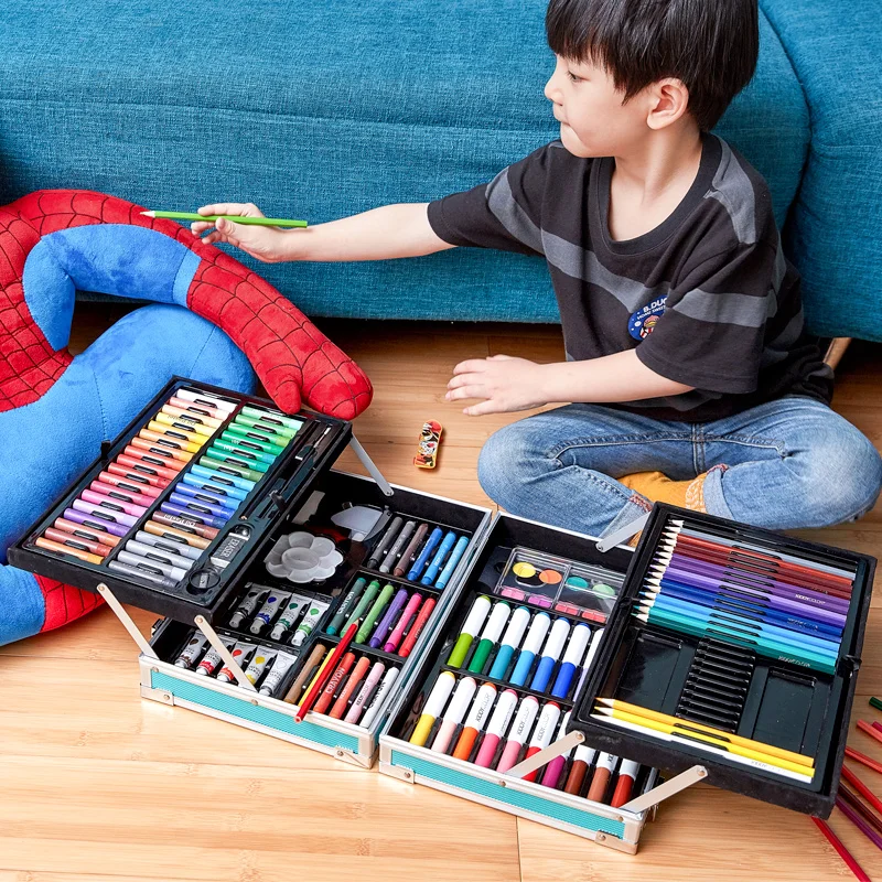 132 Pieces Art Set,Set,Aluminium Alloy Art Box & Drawing Kit For Kids - Buy  Painting Box Art Set,Art Box,Drawing Kit Product on