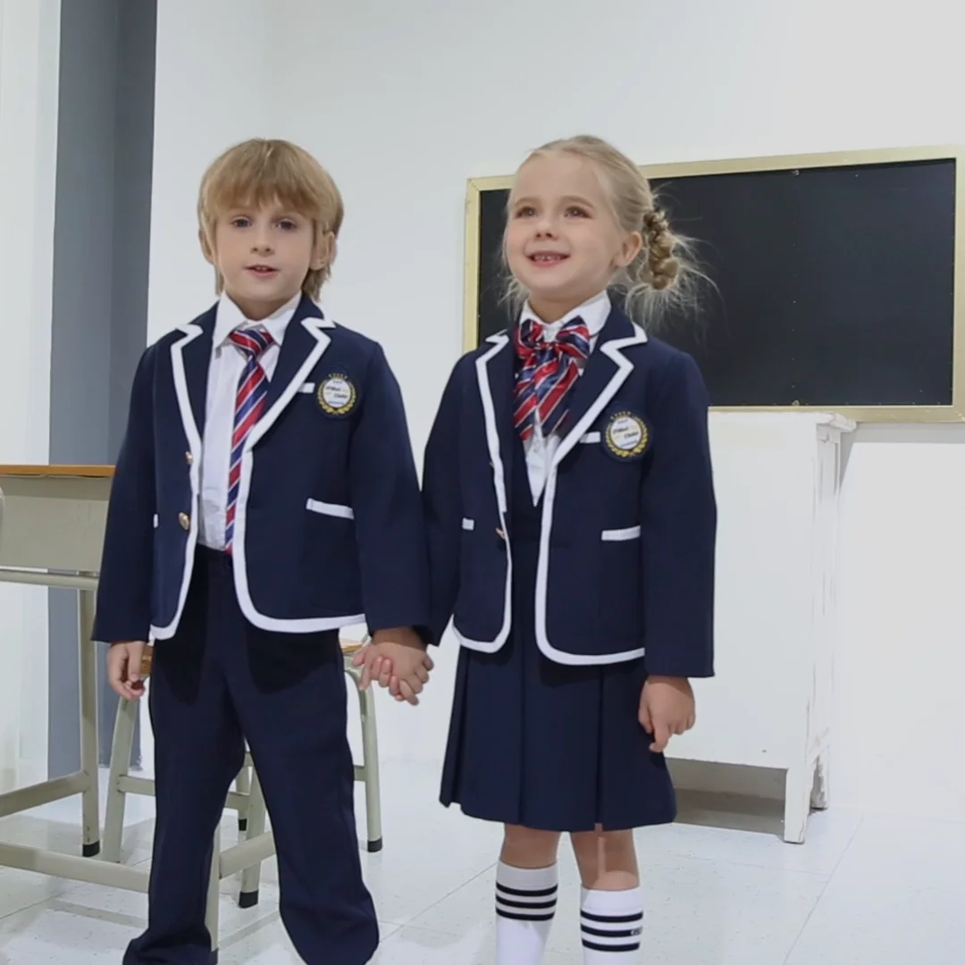 New Design Kids Suit School Blazer Uniform For Kindergarten And Primary ...