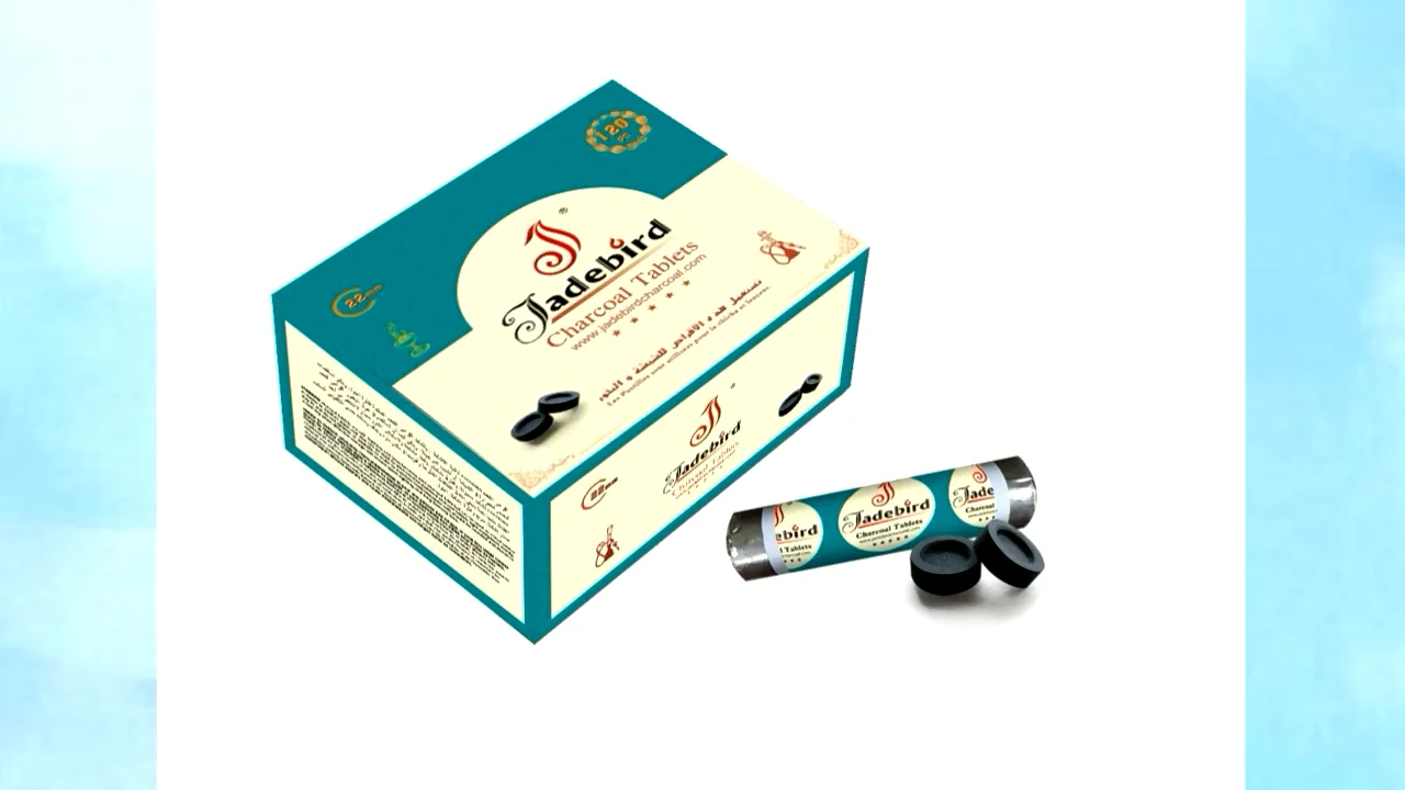 Jb 40mm Shisha Hookah Incense Charcoal Quick Lighting Charcoal Tablets