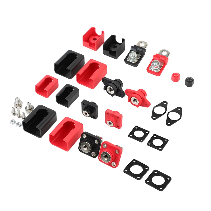 120A150A200A300A High Current Double Thread  Lithium Battery Wall Mounted Terminal All Copper New Energy Storage Connector