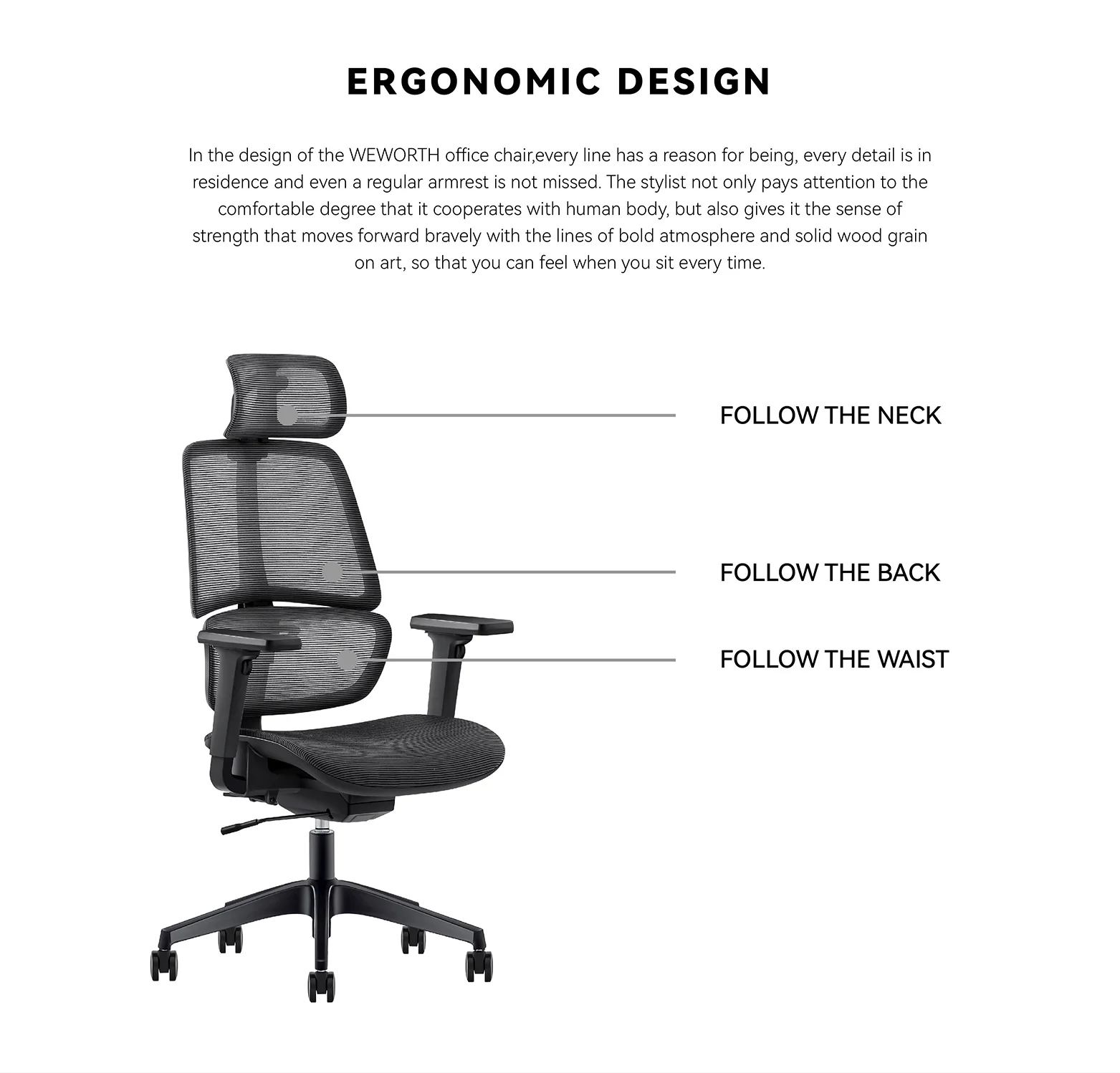 Christmas 2022 Wholesale Selling Lift Up Arm Rest Swivel Ergonomic Mesh