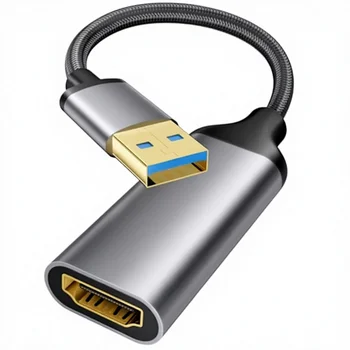 Reborn USB Type-C for Adapter 1080P 60Hz USB 3.0 Male for Female Multi-Display Converter for Macos Windows 7/8/10/11 Requires detail image
