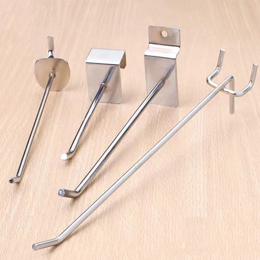 Customization Metal Pegboard Hook Supermarket Stainless Steel Display