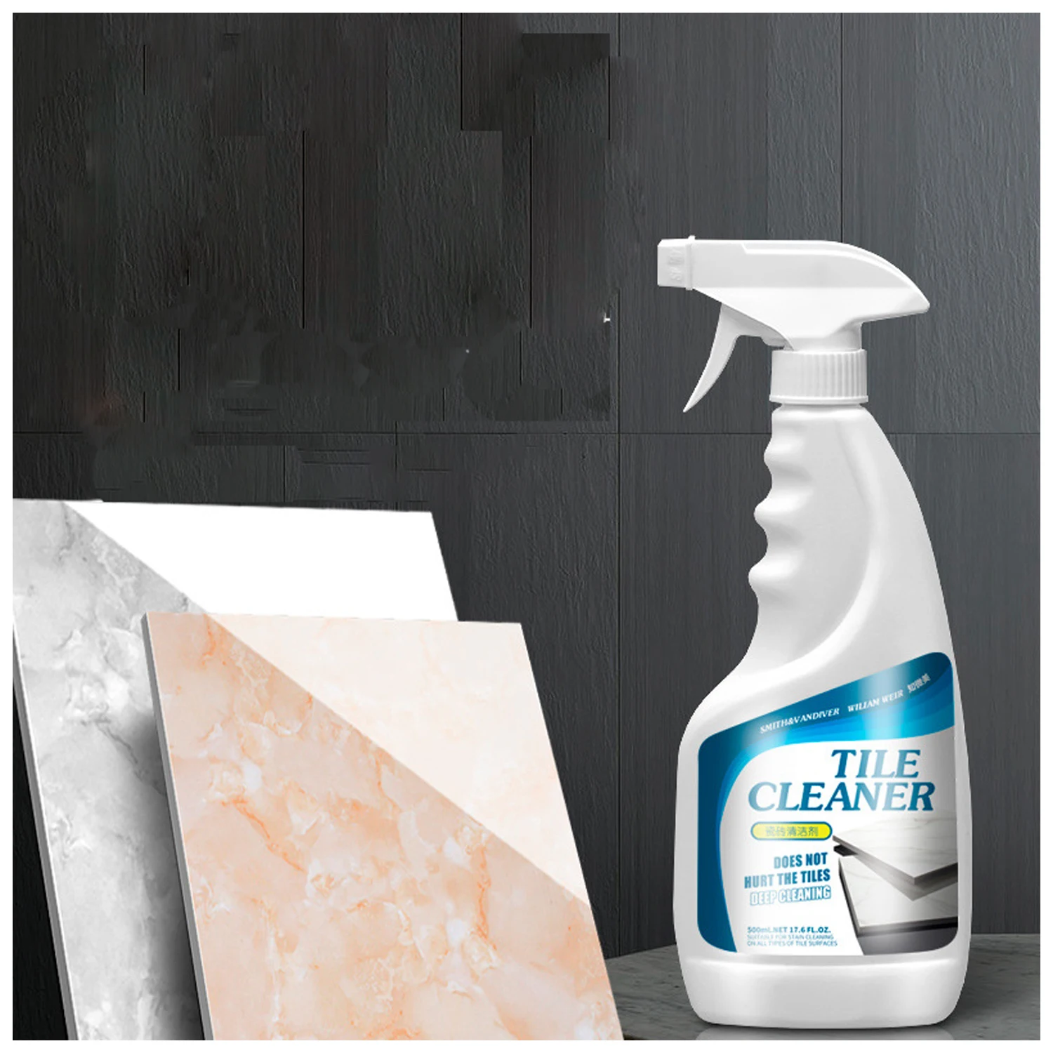 Tile Deep Clean Marble Cleaner Spray Floor Tile Bathroom Stain Remover