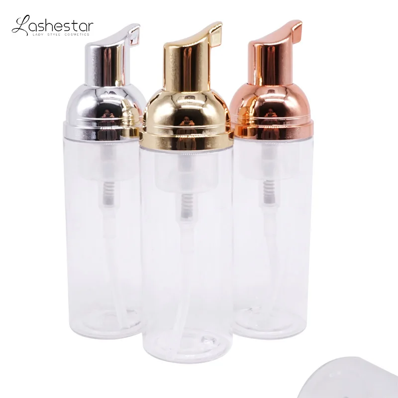 Lashestar оптом 50 мл прозрачная бутылка без латекса и без спирта пенный шампунь для ресниц