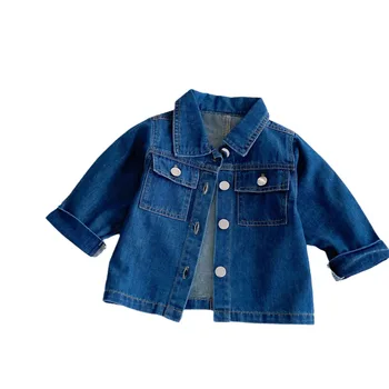 Autumn South Korea children's clothing new children Denim coat baby loose children's cardigan denim clothing