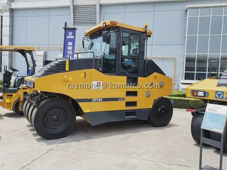 XP163 | 16 тонн 93 кВт и 2 м ширина уплотнения Пневматический шинный ролик Новое высокое качество дорожная техника