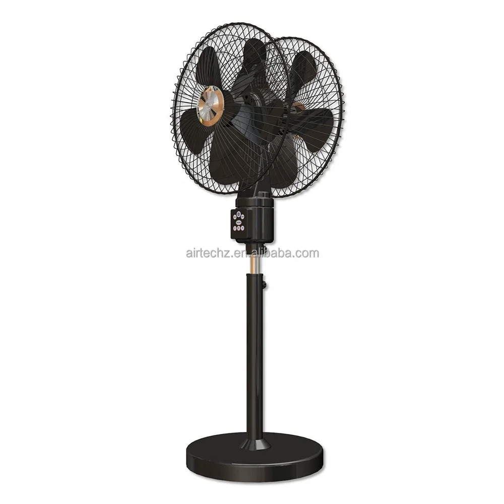 High End 360 Floor Stand Remote Control Double Face Plastic Fan for Home Outdoor air Circulation