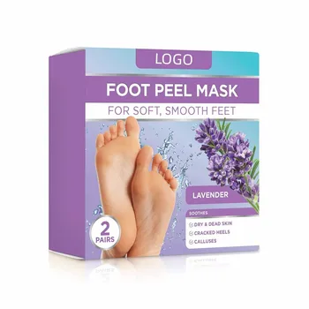 Private Label Dead Skin Remover Lavender Moisturizer Exfoliating Foot Peeling Mask