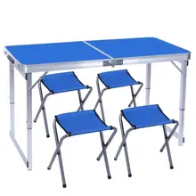 Hot Selling Modern Aluminum Alloy Outdoor Picnic Table Factory Wholesale Aluminum Alloy Folding Picnic Camping Table