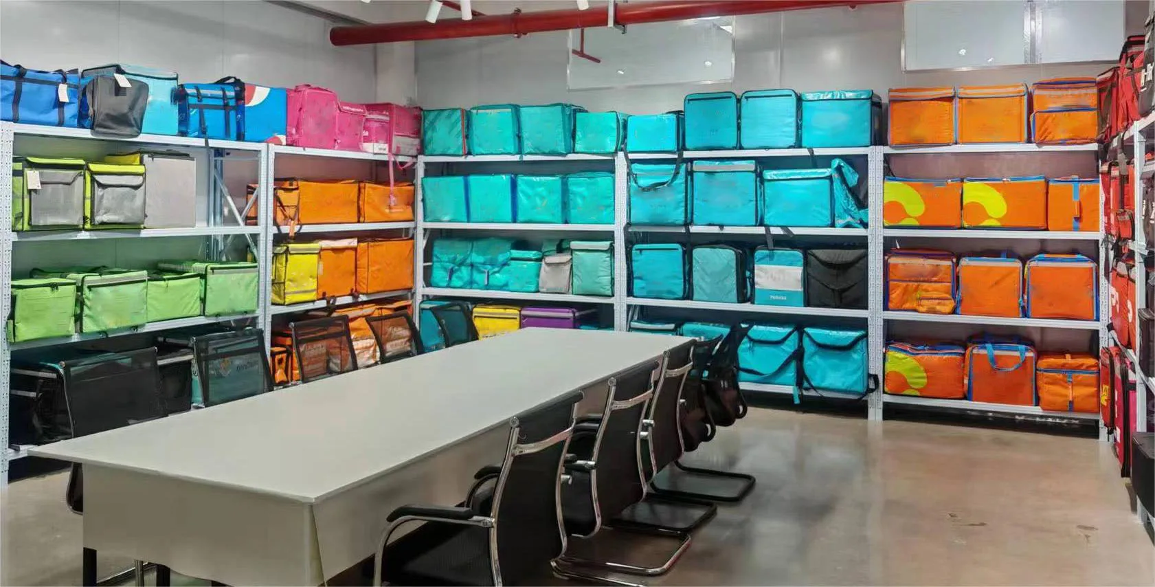 product factory custom logo large insulated thermal food delivery cooler bag portable zipper closure for bike motorcycle bicycle-12