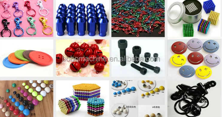 BOBO Machine automatic plastic steel roller drum spray coating painting shown in a detail photo for this news article