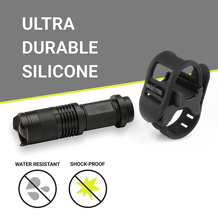 LED Elderly Torch Flash Light, Universal Fit Flashlight with Clip for Canes Walkers Wheelchairs Rollators Strollers Bikes