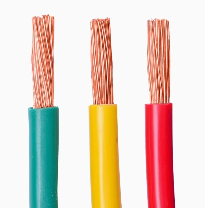 Pure copper core household wire and cable home furnishing 2.5mm 4mm flame retardant single core multi-stranded soft wire H07V-R