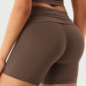 Custom Butt Lifting Yoga Shorts Fitness Workout Running Shorts Gym Apparel High Waisted Yoga Shorts