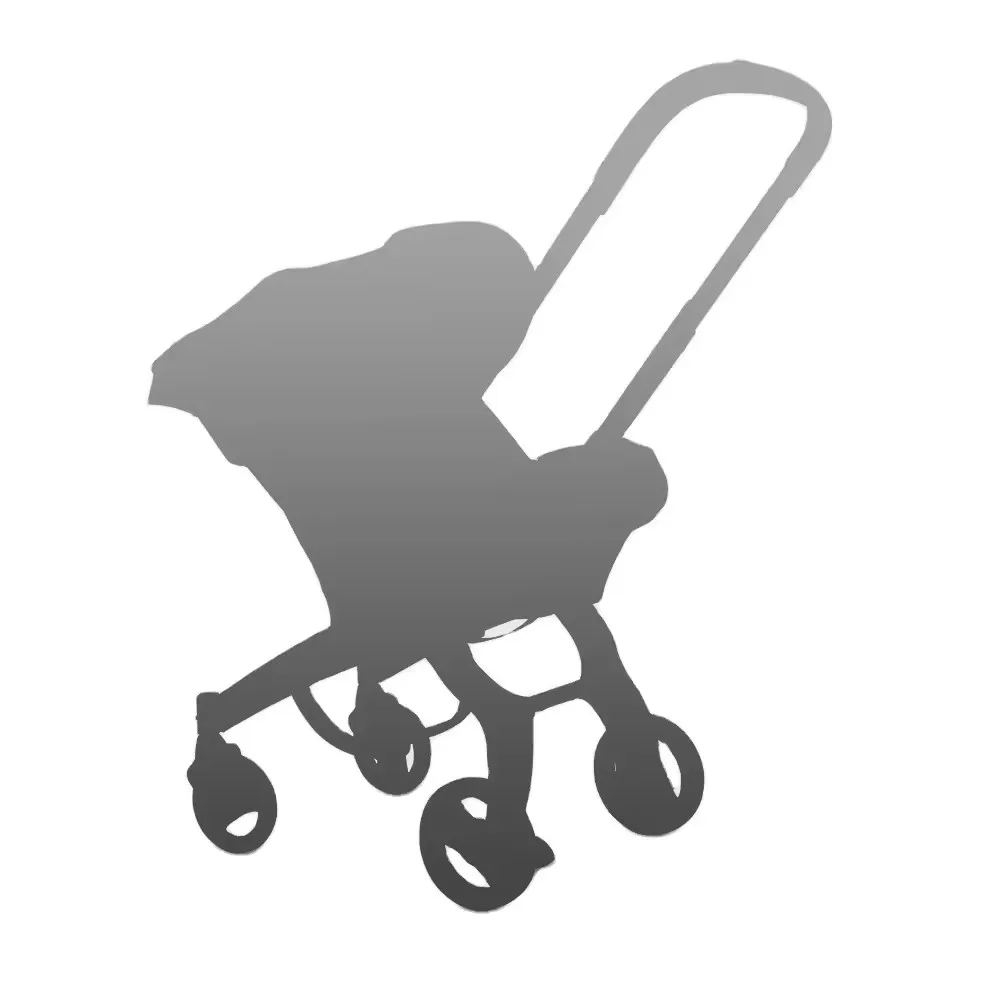 4 in 1 Multi-Purpose Portable Baby Stroller High View Travel Stroller with Car Seat and Sleep Basket Foldable