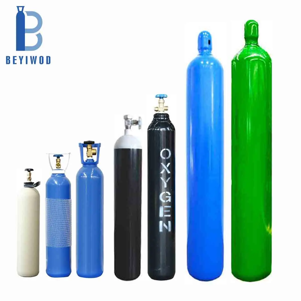 product dot 3aa 488l seamless industrial steel gas cylinder argon 2400psi 300cf 232mm high pressure-1