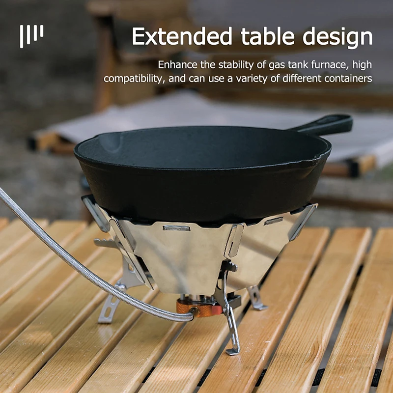 Outdoor Camping Gas Stove Rack Portable Stainless Steel Furnace Frame Windshield Picnic BBQ Fire Burn Pit Stand Wind Screen