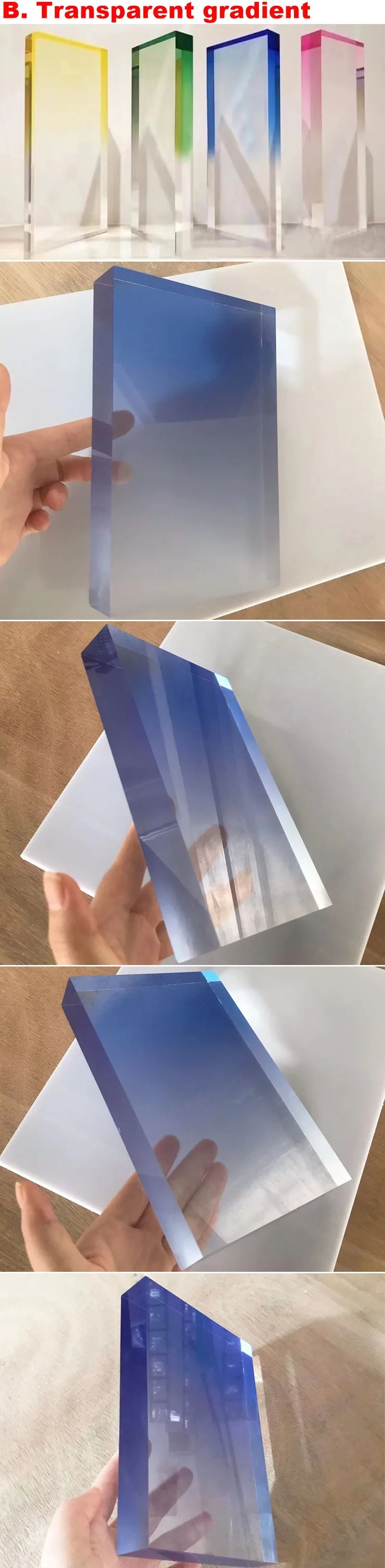 Customized Gradient Acrylic Sheet Customized Gradient Acrylic Sheet