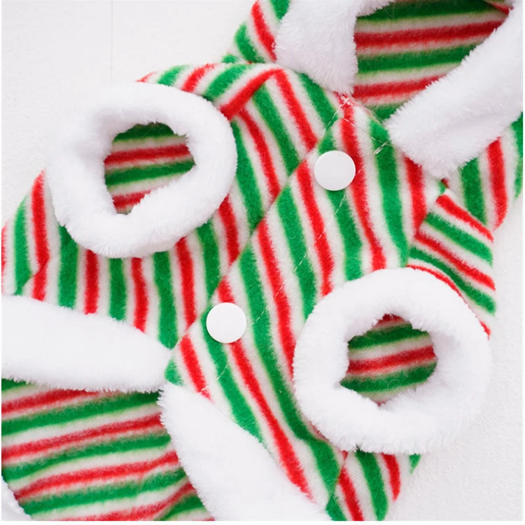 Pet christmas clothes wholesale new year red thick warm Christmas pet clothes warmly lovely snowman red dog Christmas dress