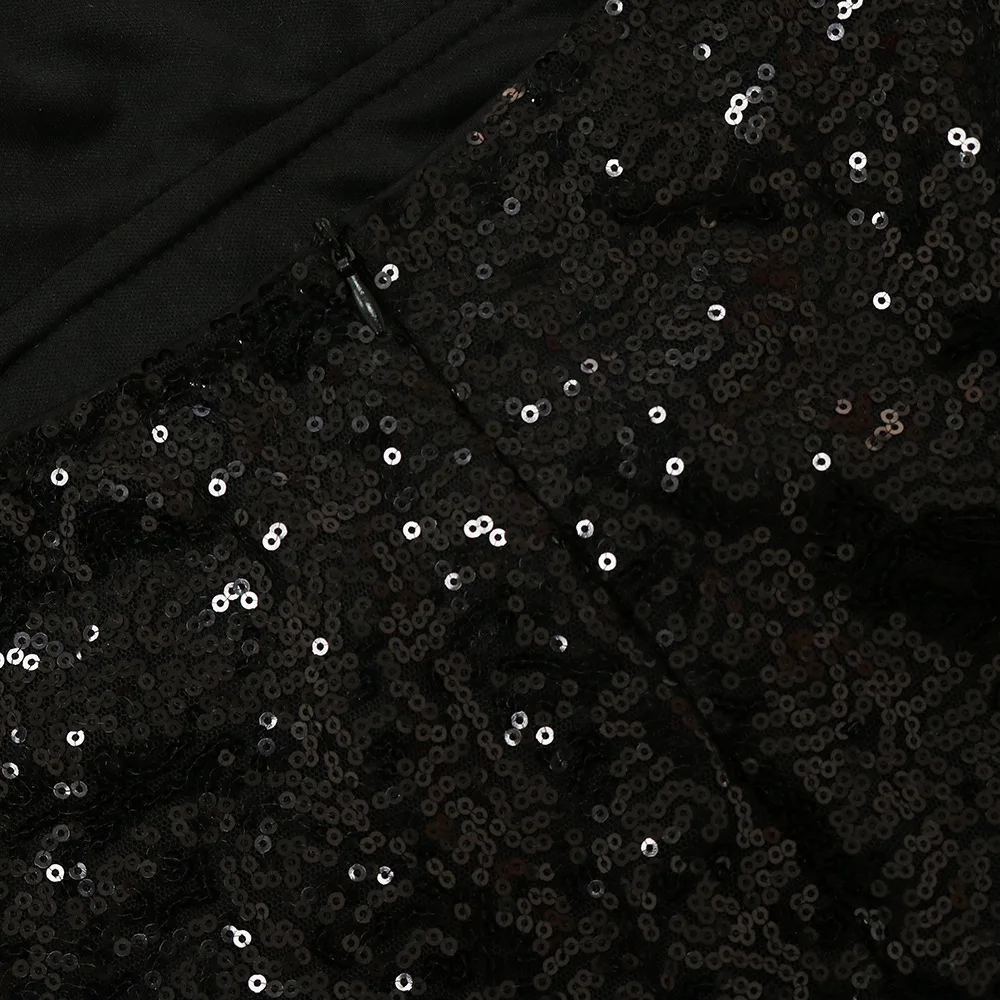 Sleeveless Lace Beaded Evening Dress for Women V Neck Backless Ball Gown Ruffles High Slit Knee-Length Party Dress Hb61116cb38f940ac8eee47f6248a2c08h