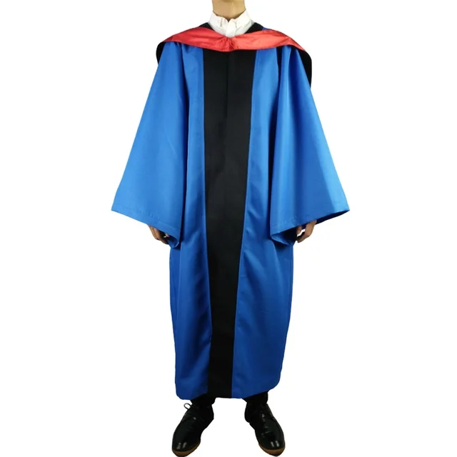 2023 Wholesale Best Quality modern polyester customized  Royal Graduation Gown for college or University