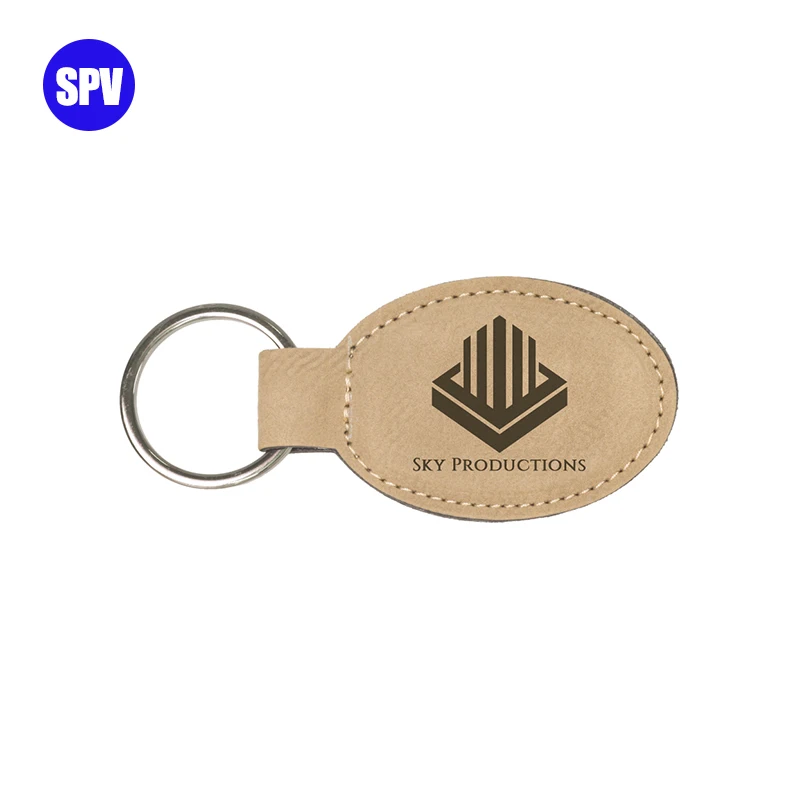 Hight Quality Laser Blanks Keychain , Laser Cutting Leather Blanks , Customizable Laser Engraved Souvenir Craft Blanks