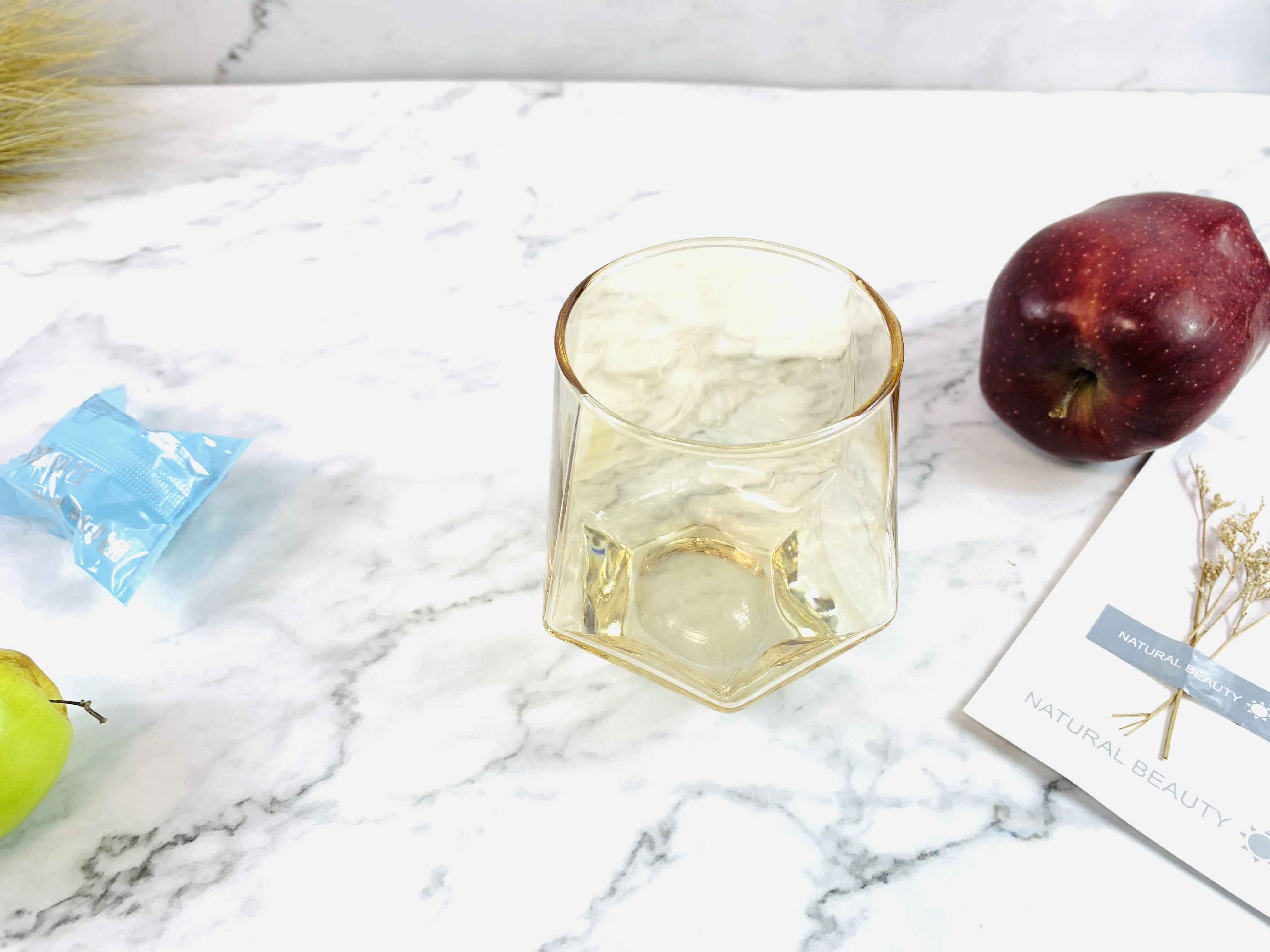 Drinking Glasses Cups With Bamboo Lids Straws And Brushes 4pcs Set,16oz