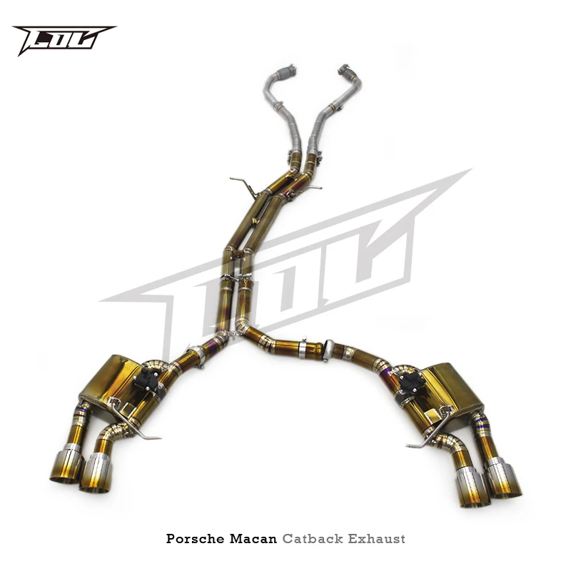 Custom Titanium Tuning Catback Exhaust for Porsche Macan 3.0T 2014-2023 Valvetronic Exhaust Catback System