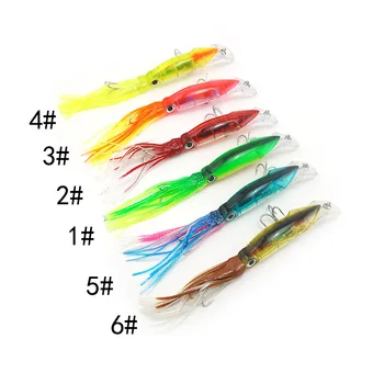 14cm/40g Plastic Live Bait Mustache Octopus & Squid Bait for Sea Fishing Long Casting with Hooks – Trolling Lure – view 4