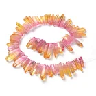 Gemstone For Wholesale Stone Precious Gemstone Beads All Natural Double Color Crystal Wand For Jewelry Making