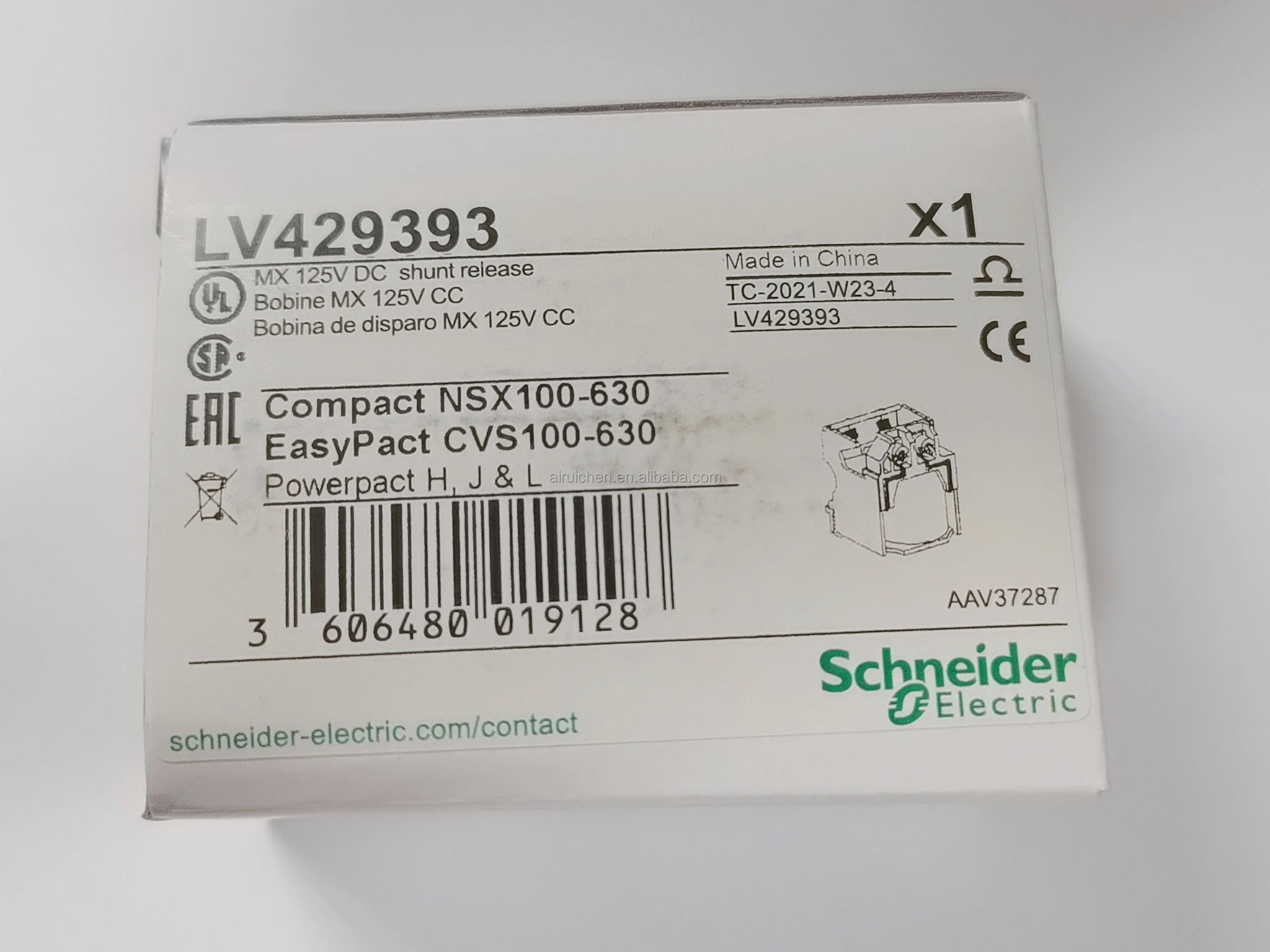 Original ComPact NSX Molded case Circuit Breaker air Switch NSX100F 3P3D TM100D LV429847 Circuit Breaker Schneider