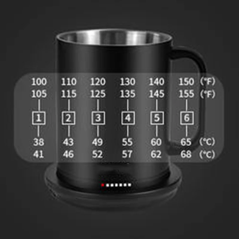 Cercoffee Cup, Stainless Steel, Modern Temperature Control