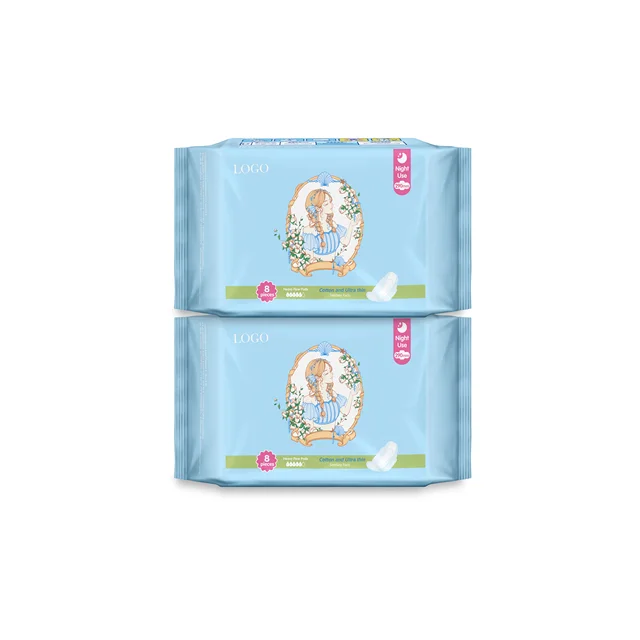 Super Long Leakage Proof Sanitary Pad Winged Breathable Cotton Shaped Sanitary Napkin Ultra Thin Maternity Pads