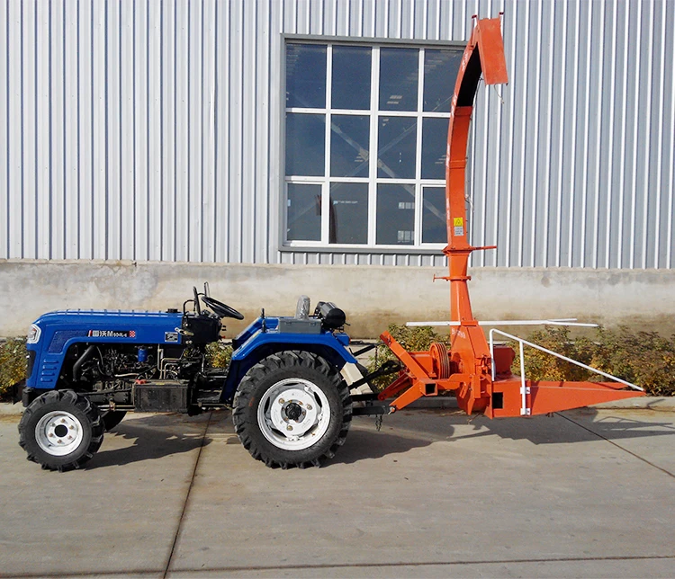 Tractor Mounted PTO Driven Green Fodder Single Row Corn Silage Cutter Harvester Silage Machine Maize Napier Grass Harvester